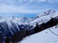 Il cielo durante la discesa.