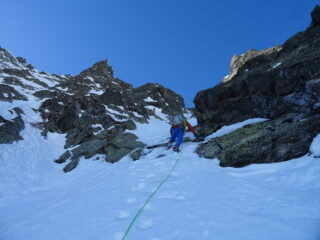 Misto per entrare nel couloir superiore