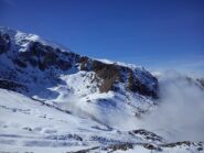 Nebbie in arrivo verso il Passo delle Scalette