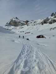 Fino al rifugio traccia estremamente battuta