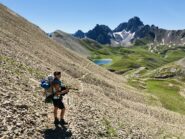 In discesa verso il Lac de la Reculaye e il Colle delle Munie