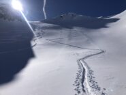 Pezzo finale di salita al pianoro sottk la cima. 