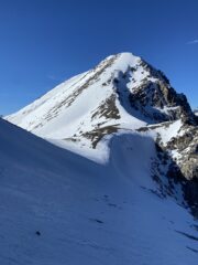 Discesa vista dal passo dopo il bivacco