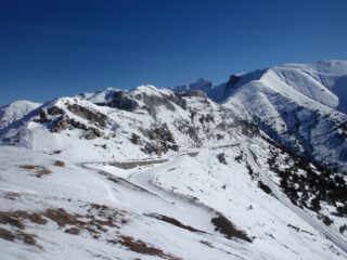 vista sul Colle di Tenda dal Bar Le Marmotte 