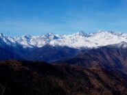 Parte del panorama che si gode dalla cima.