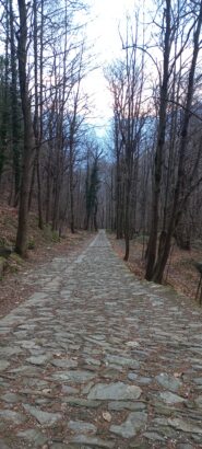 Strada napoleonica, tra il parcheggio e il santuario