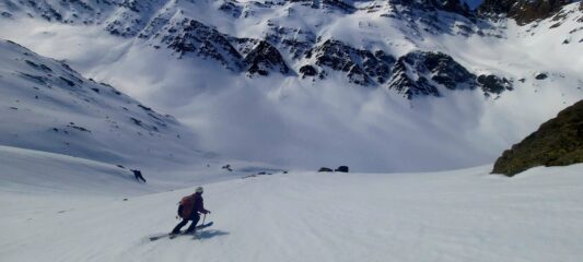 Discesa nello splendido vallon de la Bouteille