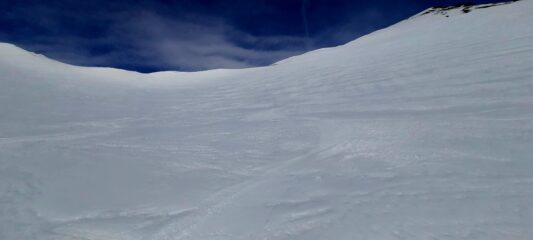 Neve top sotto il colle dell'Autaret