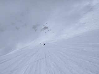 Sul pendio verso il lago Laus