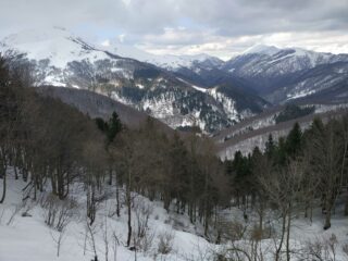 Sguardo verso la Val Sessera dalla bocchetta omonima.