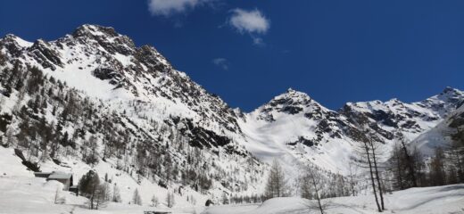 Il lungo e splendido vallone di Ventina, appena sceso