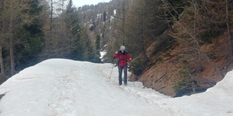 sullo stradone innevato