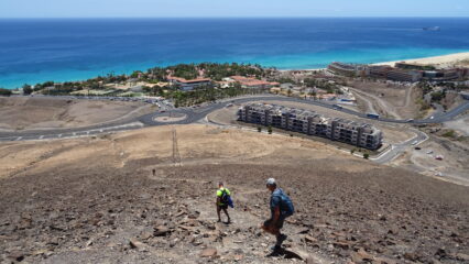 Ultimo tratto di discesa e poi playa.