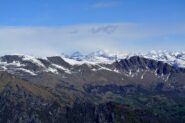 Il gruppo del Gran Paradiso con il maltempo in arrivo.