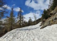 La strada ben innevata, un'ora così, chiacchierando con qualche metti&togli 