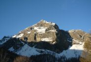 Monte Maurel quasl all'alba visto da Chiazale