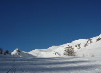 Vallon du Crachet. La meta sulla destra