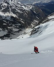 firn spettacolare - sullo sfondo il lungo avvicinamento...