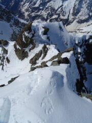 Il breve pezzo di cresta per la cima