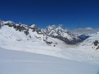 In discesa verso il Col d'Arsine