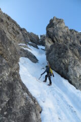 Verso l'attacco del couloir (foto mgulliver)