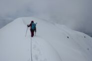 Verso la croce dell'anticima