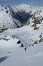 Salendo il versante sud