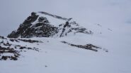 Dal colletto verso la cima Martello