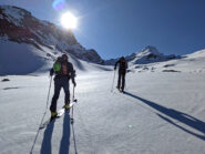 Verso la Tresenta su neve tirata a biliardo