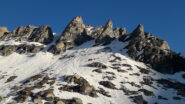 il Gros Beubi dalla cima delle Monache all'alba..