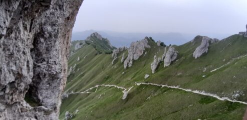 Vista sul sentiero delle Foppe