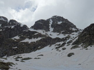 Il couloir NO da sotto