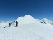 vista da poco sopra la sella verso la meta