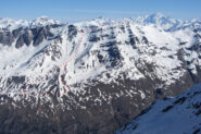 Percorso dal rifugio alla cima (foto maggio 2013)