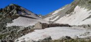 La conca dei Laghi di Fremamorta vista da quello Inferiore 