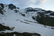 Il percorso visto dalla conca a 2600m