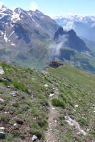 Direzione Monte la Ciarm, in fondo