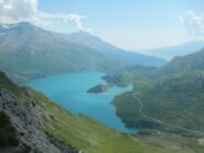 dal Pas de la Beccia vista sul Lago del Moncenisio