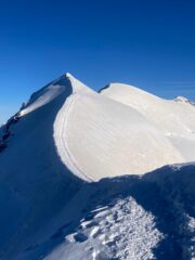 La cresta con il Castore sullo sfondo