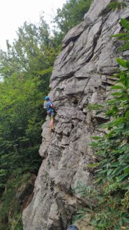 La parete superiore sulla strada