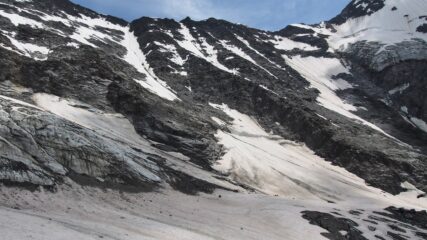 Glacier Miage e lo sperone da salire