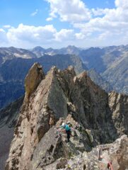 ultimo tratto di cresta prima delle calate