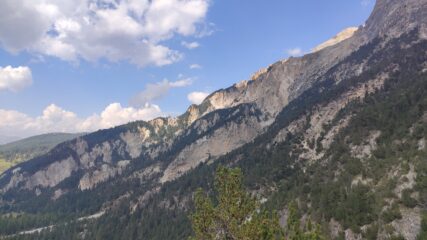 il magnifico paesaggio che accompagna la scalata