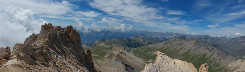 Panorama dalla Cima Vallonetto in direzione Jafferau