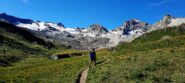 Le montagne di confine con la Vanoise e ciò che rimane del ghiacciaio di Fond