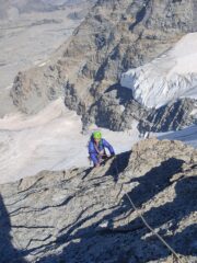 Roberto sulla parte centrale dello sperone