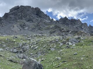 Punta del Vallonetto dal vallone di Meuls