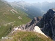 Passo della Chiave visto dalla cima