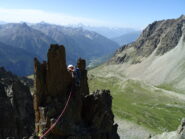 Tratto panoramico ed esposto a metà cresta