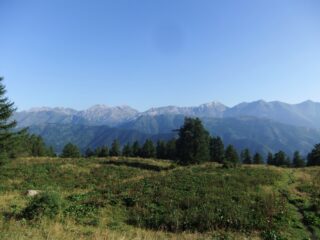 I giganti delle Alpi Liguri dai prati sopra Margheria Garlenda